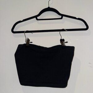 Black cotton tube top
